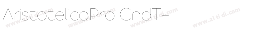 AristotelicaPro CndT字体转换